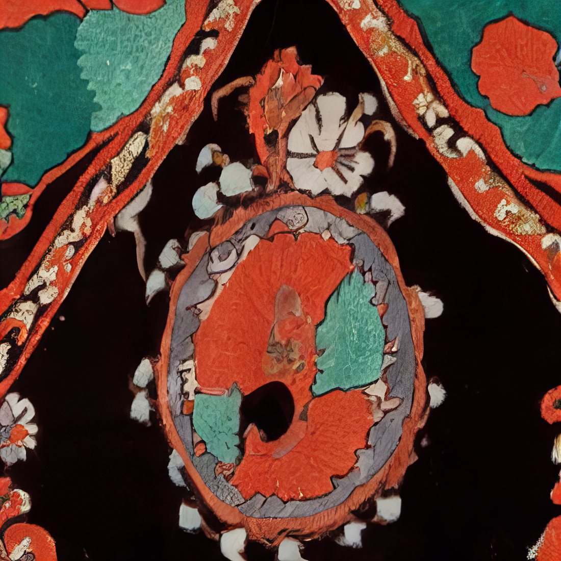 AI Suzani series: Self-exoticisation Archives III, video still III