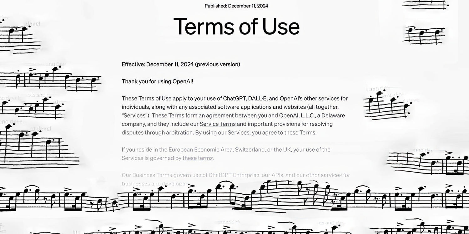 Terms &amp; Condition Opera: A Legalese Libretto, OpenAI Usage Policies